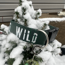 Load image into Gallery viewer, Dog Collar/ Wild Dog Collar/ Green Hiking Dog Collar/ Mountains Dog Collar/ Autumn Dog Collar/ Fabric Dog Collar