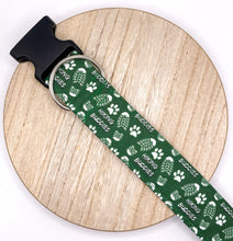 Load image into Gallery viewer, Dog Collar/ Hiking Buddies Dog Collar/ Hiking Dog Collar/ Outdoors Dog Collar/ Green Dog Collar