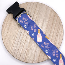 Load image into Gallery viewer, Dog Collar/ Rose Drink Dog Collar/ Nose All Day Dog Collar/ Drinking Dog Collar/ Funny Dog Collar