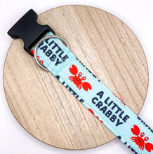 Load image into Gallery viewer, Dog Collar/ A Little Crabby Dog Collar/ Crab Dog Collar/ Ocean Dog Collar/ Funny Dog Collar