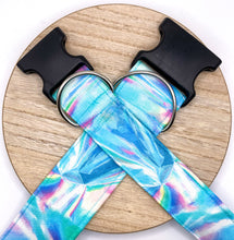 Load image into Gallery viewer, Dog Collar/ Prism Dog Collar/ Blue Rainbow Dog Collar/ Blue and Pink Dog Collar/ Fabric Dog Collar