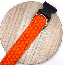 Load image into Gallery viewer, Dog Collar/ Orange Pumpkins Dog Collar/ Small Pumpkins Dog Collar/ Bright Pumpkins Dog Collar/ Autumn Dog Collar/ Fabric Dog Collar
