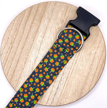 Load image into Gallery viewer, Dog Collar/ Caramel Apples Dog Collar/ Fall Food Dog Collar/ Apples Dog Collar/ Autumn Dog Collar/ Fabric Dog Collar
