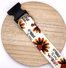 Load image into Gallery viewer, Dog Collar/ Gobble 'Til You Wobble Dog Collar/ Turkeys Dog Collar/Thanksgiving Dog Collar/ Fabric Dog Collar