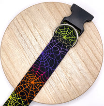 Load image into Gallery viewer, Rainbow Webs Dog Collar