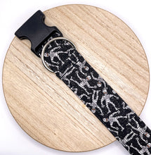 Load image into Gallery viewer, Dog Collar/ Glitter Mummies Dog Collar/ Mummy Dog Collar/ Halloween Dog Collar/ Spooky Dog Collar/ Fabric Dog Collar/ Fall Dog Collar