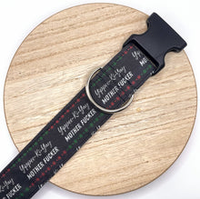 Load image into Gallery viewer, Dog Collar/ Yippee-Ki-yay MF Dog Collar/ Die Hard Dog Collar/ Funny Dog Collar/ Fabric Dog Collar