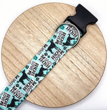 Load image into Gallery viewer, Dog Collar/ Bitches Love Me Dog Collar/ Funny Dog Collar/ Swearing Dog Collar/ Adult Dog Collar/Fabric Dog Collar