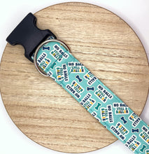 Load image into Gallery viewer, Dog Collar/ No Balls Dog Collar/ Baller Dog Collar/ Boy Dog Collar/ Adult Dog Collar/ Fabric Dog Collar