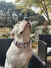 Load image into Gallery viewer, Dog Collar/ Glitter Penguins Dog Collar/ Sparkle Penguins Dog Collar/ Penguins Dog Collar/ Holiday Dog Collar/ Fabric Dog Collar