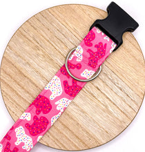 Load image into Gallery viewer, Dog Collar/ Animal Cookie Dog Collar/ Cookie Dog Collar/ Fabric Dog Collar/ Pink Dog Collar