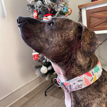 Load image into Gallery viewer, Dog Collar/ It's Beginning to Look A Lot Like F*ck This Dog Collar/ F*ck This Dog Collar/ Swear X-mas Dog Collar/ Funny Holiday Dog Collar/ Fabric Dog Collar