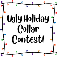 Load image into Gallery viewer, Dog Collar/ Ugly Holiday Collar/ Ugly Christmas Collar/ Ugly Collar Contest