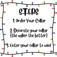 Load image into Gallery viewer, Dog Collar/ Ugly Holiday Collar/ Ugly Christmas Collar/ Ugly Collar Contest
