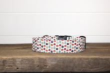 Load image into Gallery viewer, Dog Collar/ Tiny Pumpkins Dog Collar/ Pumpkins Dog Collar/ Small Dog Dog Collar/ Autumn Dog Collar/ Fabric Dog Collar