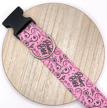 Load image into Gallery viewer, Dog Collar/ Badass B*tch Dog Collar/ Cussing Dog Collar/ Swear Dog Collar/ Naughty Dog Collar/ Fabric Dog Collar