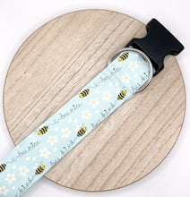 Load image into Gallery viewer, Dog Collar/ Bee Nice Bee Kind Dog Collar/ Bee Dog Collar/ Kindness Dog Collar/ Fabric Dog Collar