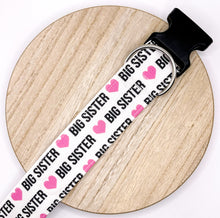 Load image into Gallery viewer, Dog Collar/ Big Sister Dog Collar/ Sister Dog Collar/ Sibling Dog Collar/ Fabric Dog Collar