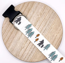 Load image into Gallery viewer, Dog Collar/ Bigfoot Dog Collar/ Mythical Creature Dog Collar/ Yeti Dog Collar/ Fabric Dog Collar