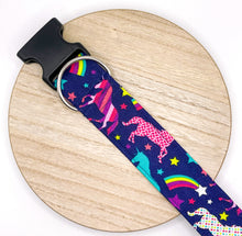 Load image into Gallery viewer, Dog Collar/ Bright Unicorn Dog Collar/ Bright Dog Collar/ Rainbow Dog Collar/ Neon Dog Collar