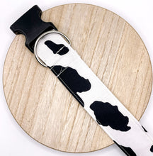 Load image into Gallery viewer, Dog Collar/ Cow Print Dog Collar/ Black and White Dog Collar/ Animal Print Dog Collar/ Fabric Dog Collar