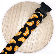 Load image into Gallery viewer, Dog Collar/ Croissant Dog Collar/ Food Dog Collar/ Fabric Dog Collar/ French Dog Collar