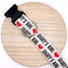 Load image into Gallery viewer, Dog Collar/ Daddy's Girl Dog Collar/ Dog Dad Dog Collar/ Gray Dog Collar