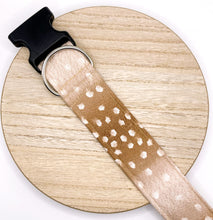 Load image into Gallery viewer, Dog Collar/ Deer Dog Collar/ Fawn Dog Collar/ Animal Print Dog Collar/ Tan Dog Collar/ Fabric Dog Collar