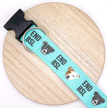 Load image into Gallery viewer, Dog Collar/ End BSL Dog Collar/ Pit Bull Dog Collar/ Fabric Dog Collar/ Pittie Dog Collar