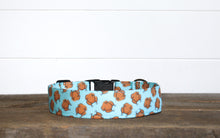Load image into Gallery viewer, Dog Collar/ Thanksgiving Turkeys Dog Collar/ Food Dog Collar/Thanksgiving Dog Collar/ Fabric Dog Collar