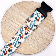Load image into Gallery viewer, Dog Collar/ F*ck A Doodle Doo Dog Collar/ Rooster Dog Collar/ Adult Dog Collar/Fabric Dog Collar