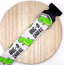 Load image into Gallery viewer, Dog Collar/ Dinosaur Dog Collar/ Valentines Dog Collar/ Hugasaurus Dog Collar