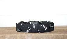 Load image into Gallery viewer, Dog Collar/ Boo Dog Collar/ Ghost Dog Collar/ Cute Halloween Dog Collar/ Halloween Dog Collar/ Fabric Dog Collar