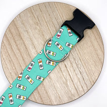 Load image into Gallery viewer, Dog Collar/ White Paw Dog Collar/ Drinking Dog Collar/ White Claw Dupe Dog Collar/ Spring Dog Collar