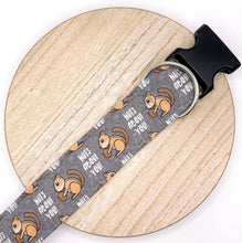 Load image into Gallery viewer, Dog Collar/ Nuts About You Dog Collar/ Chipmunk Dog Collar/ Animal Dog Collar/ Love Dog Collar