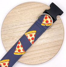 Load image into Gallery viewer, Dog Collar/ Pizza Dog Collar/ Fast Food Dog Collar/ Fabric Dog Collar