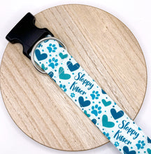 Load image into Gallery viewer, Dog Collar/ Sloppy Kisser Dog Collar/ Dog Themed Dog Collar/ Fabric Dog Collar