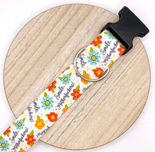 Load image into Gallery viewer, Dog Collar/ Smile Motherf*ckers Dog Collar/ Swear Dog Collar/ Adult Dog Collar/Fabric Dog Collar