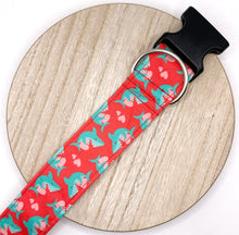 Load image into Gallery viewer, Dog Collar/ Valentine Shark Dog Collar/ Valentines Dog Collar/ Shark Dog Collar