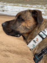 Load image into Gallery viewer, Dog Collar/ Bigfoot Dog Collar/ Mythical Creature Dog Collar/ Yeti Dog Collar/ Fabric Dog Collar