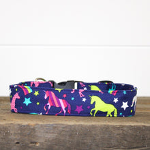 Load image into Gallery viewer, Dog Collar/ Bright Unicorn Dog Collar/ Bright Dog Collar/ Rainbow Dog Collar/ Neon Dog Collar