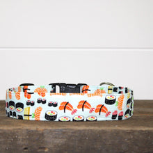Load image into Gallery viewer, Dog collar/ Sushi Dog Collar/ Food Dog Collar/ Fabric Dog Collar