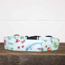 Load image into Gallery viewer, Dog Collar/ Ocean Dog Collar/ Narwhal Dog Collar/ Water Dog Collar