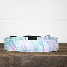 Load image into Gallery viewer, Dog Collar/ Spring Dog Collar/ Oil Slick Dog Collar/ Pink Dog Collar/ Purple Dog Collar/ Marble Dog Collar
