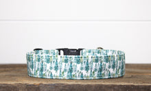Load image into Gallery viewer, Dog Collar/ Mini Trees Dog Collar/ Plant Dog Collar/ Watercolor Trees Dog Collar/ Trees Dog Collar/ Fabric Dog Collar
