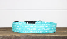 Load image into Gallery viewer, Dog Collar/ It's a Boy Dog Collar/ Baby Announcement Dog Collar/ Gender Dog Collar