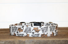 Load image into Gallery viewer, Dog Collar/ Doing Bad Dog Sh*t Dog Collar/ Cussing Dog Collar/ Swear Dog Collar/ Naughty Dog Collar/ Fabric Dog Collar