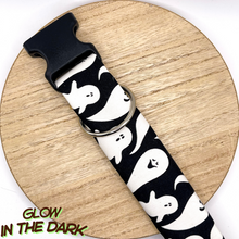 Load image into Gallery viewer, Glow in the Dark Ghosts Dog Collar
