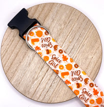 Load image into Gallery viewer, Dog Collar/ Spice Girl Dog Collar/ Pumpkin Spice Dog Collar/ PSL Dog Collar/ Autumn Dog Collar/ Fabric Dog Collar
