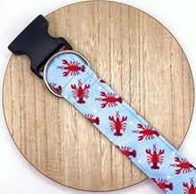 Load image into Gallery viewer, Dog Collar/ Crawfish Dog Collar/ Lobster Dog Collar/ Water Dog Collar/ Fabric Dog Collar
